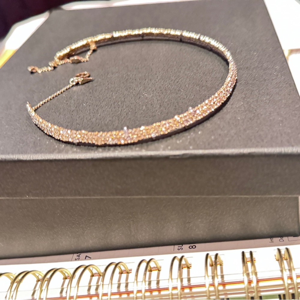 Alexis Bittar Gold Textured Necklace - Picture 4 of 7